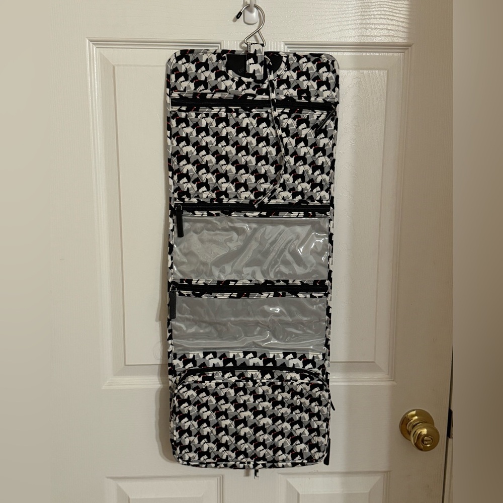 VERA BRADLEY Hanging Organizer Travel Cosmetic Case  Scottie Dogs